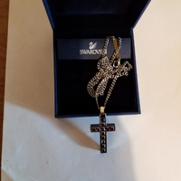 Catena collo SWAROVSKY con Crocifisso acciaio