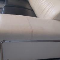 Divano Calligaris in pelle bicolore