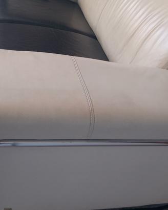 Divano Calligaris in pelle bicolore