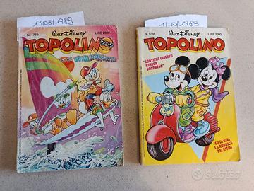 15 Giornalini TOPOLINO anni 1989-2001 (tot 10€)