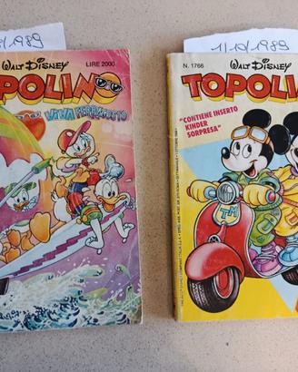 15 Giornalini TOPOLINO anni 1989-2001 (tot 10€)