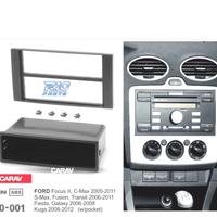 TELAIO NERO RADIO 1-DIN PER FORD FOCUS C-MAX S-MAX