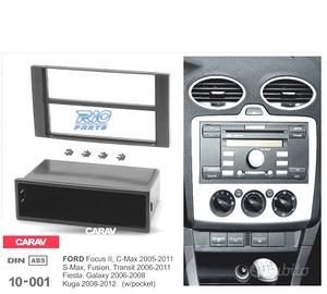 TELAIO NERO RADIO 1-DIN PER FORD FOCUS C-MAX S-MAX