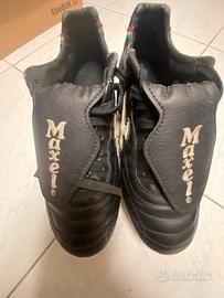 Scarpe calcio pelle tacchetti misti 41