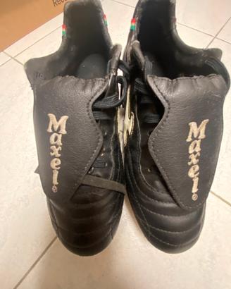 Scarpe calcio pelle tacchetti misti 41