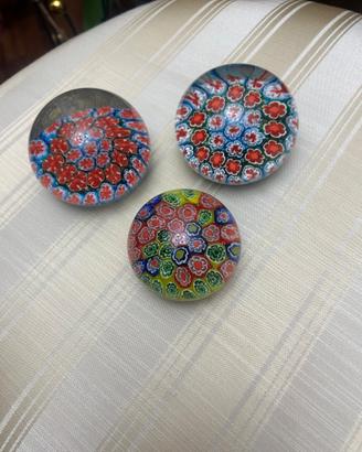 Fermacarte murrine in vetro di Murano