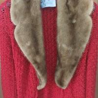 Ciacca con collo di visone all uncinetto