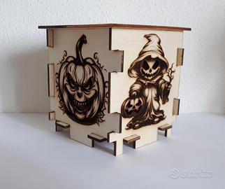 Cubo Halloween con luci 