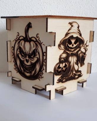 Cubo Halloween con luci 