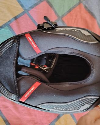 scorpion exo r1 evo carbon air solid 22-06 s xs