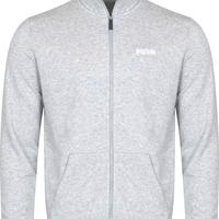 Felpa uomo Puma jacket con zip taglia L grigio 