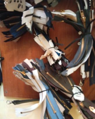  20 cerniere lampo per jeans in metallo 