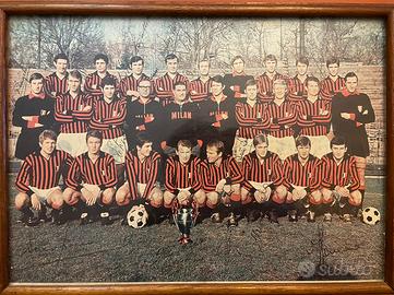 Poster AC Milan 1968-1969 - autografato