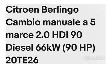 CAMBIO/DIFFERENZIALE 