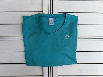 Tshirt Donna Kalenji TG. M Acquamarina