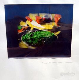 Mario Schifano 100x70 cm.,Opera Unica con Archivio