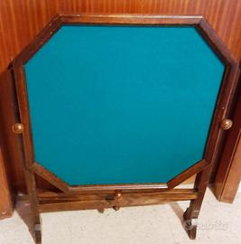 tavolino da gioco inglese vintage  pieghevole 