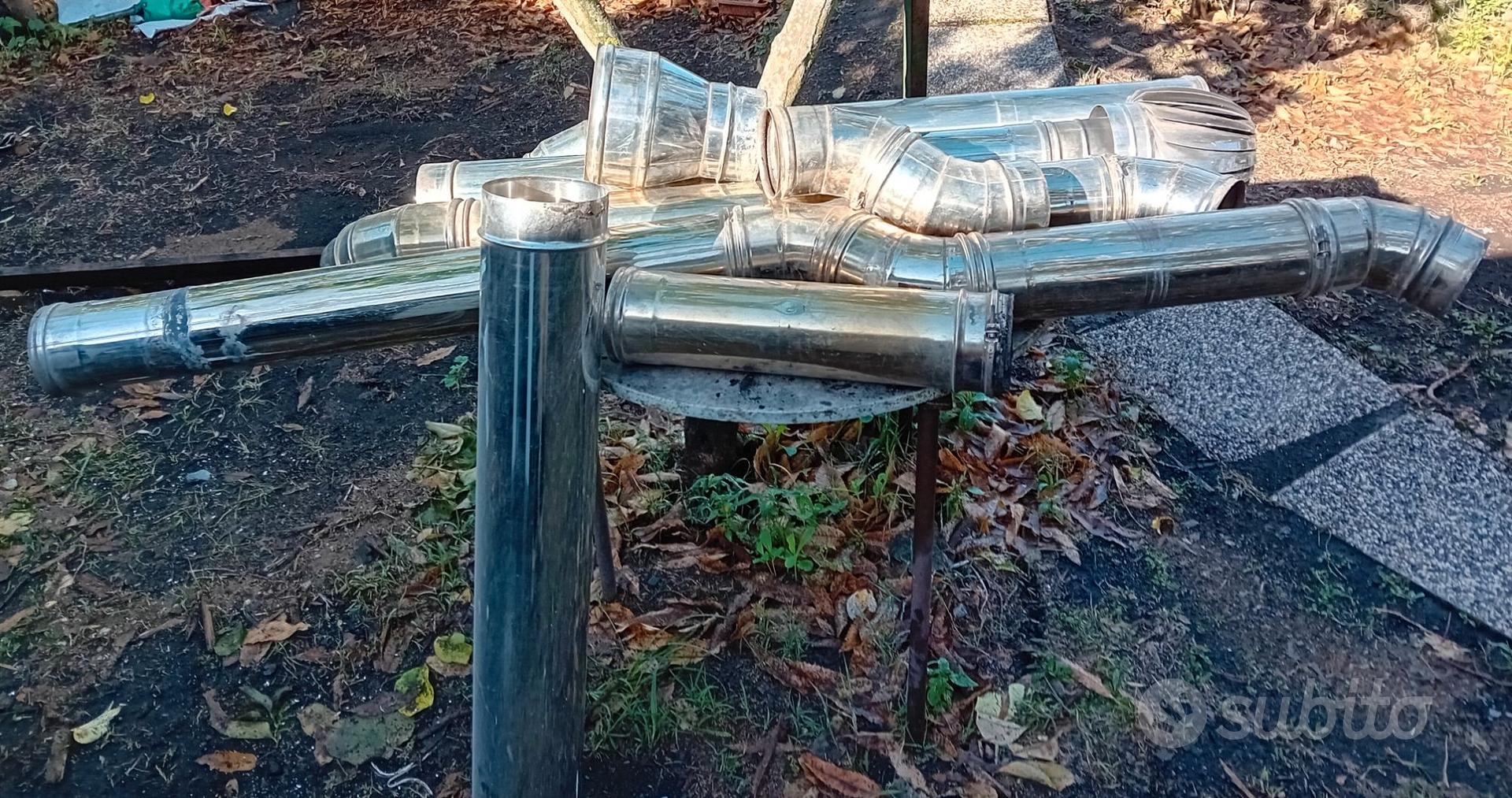 Tubo Per Canna Fumaria Con Valvola A Farfalla