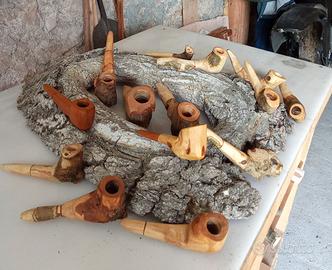  pipe in legno di olivo 
