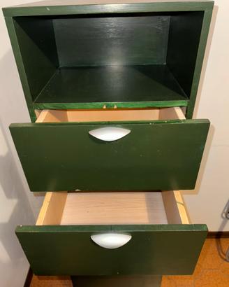 Mobile in legno con 4 ruote