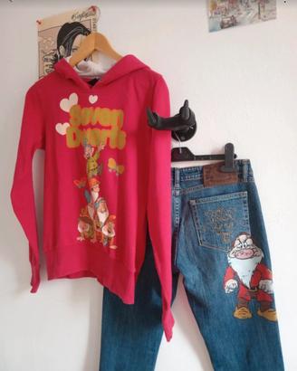 Set Disney felpa e jeans taglia S, Seven dwarfs