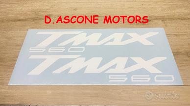 coppia adesivi scudo tmax 560 BIANCO