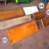 mensole a muro in legno usate, con 1o2 supporti