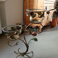 Porta piante in ferro battuto