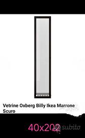 Anta Vetro Libreria Billy Marrone Nero