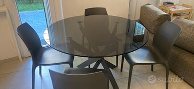 Tavolo vetro temperato Barone BONTEMPI Casa - quas