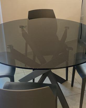 Tavolo vetro temperato Barone BONTEMPI Casa - quas