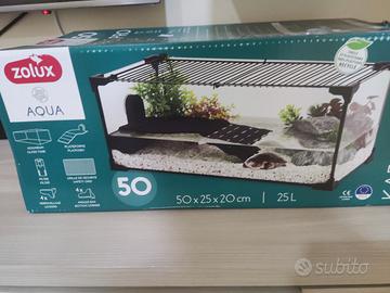 acquario zoolux 25 litri con accessori
