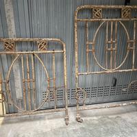 letto inizi del 1900 Art Deco in tubolare 