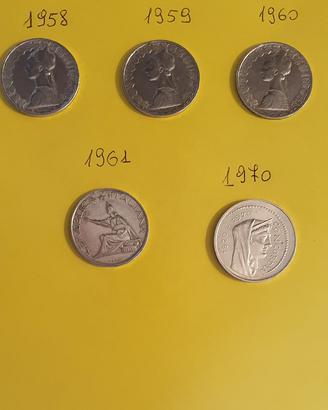 Monete da 500 lire e da 1000 lire