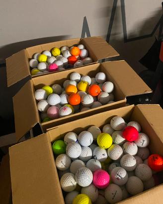 50 palline da golf usate di diversi brand