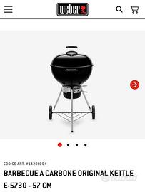 Weber a carbone NUOVO