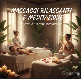 Massaggio rilassante con meditazione