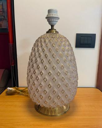 LAMPADA VINTAGE ANANAS VETRO MURANO ORO DESIGN