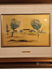 Dipinto Bevilacqua Maria su foglia oro