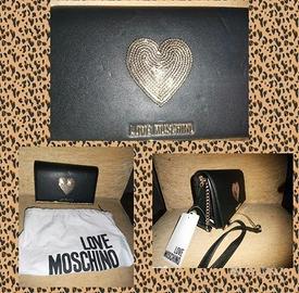 Pochette in semipelle di Moschino