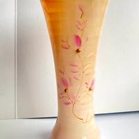 Vaso soffiato con palline dorate firmato Design