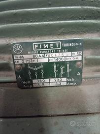 motore asincrono trifase