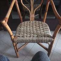 Poltrona di rattan