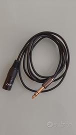 Cavo audio adattatore da XLR a Jack TRS