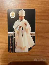 Scheda telefonica rara Papa Giovanni Paolo II