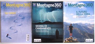 3 numeri della rivista del CAI Montagne 360
