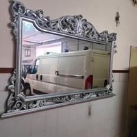 Specchio barocco  colore argento  200x 140