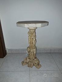 colonna tavolino d'epoca stile orientale 