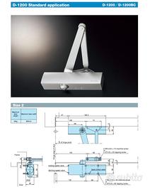 Chiudiporta ryobi per porte  RYOBI D-1200 PN