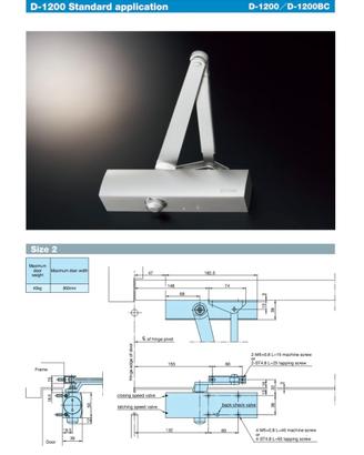Chiudiporta ryobi per porte  RYOBI D-1200 PN
